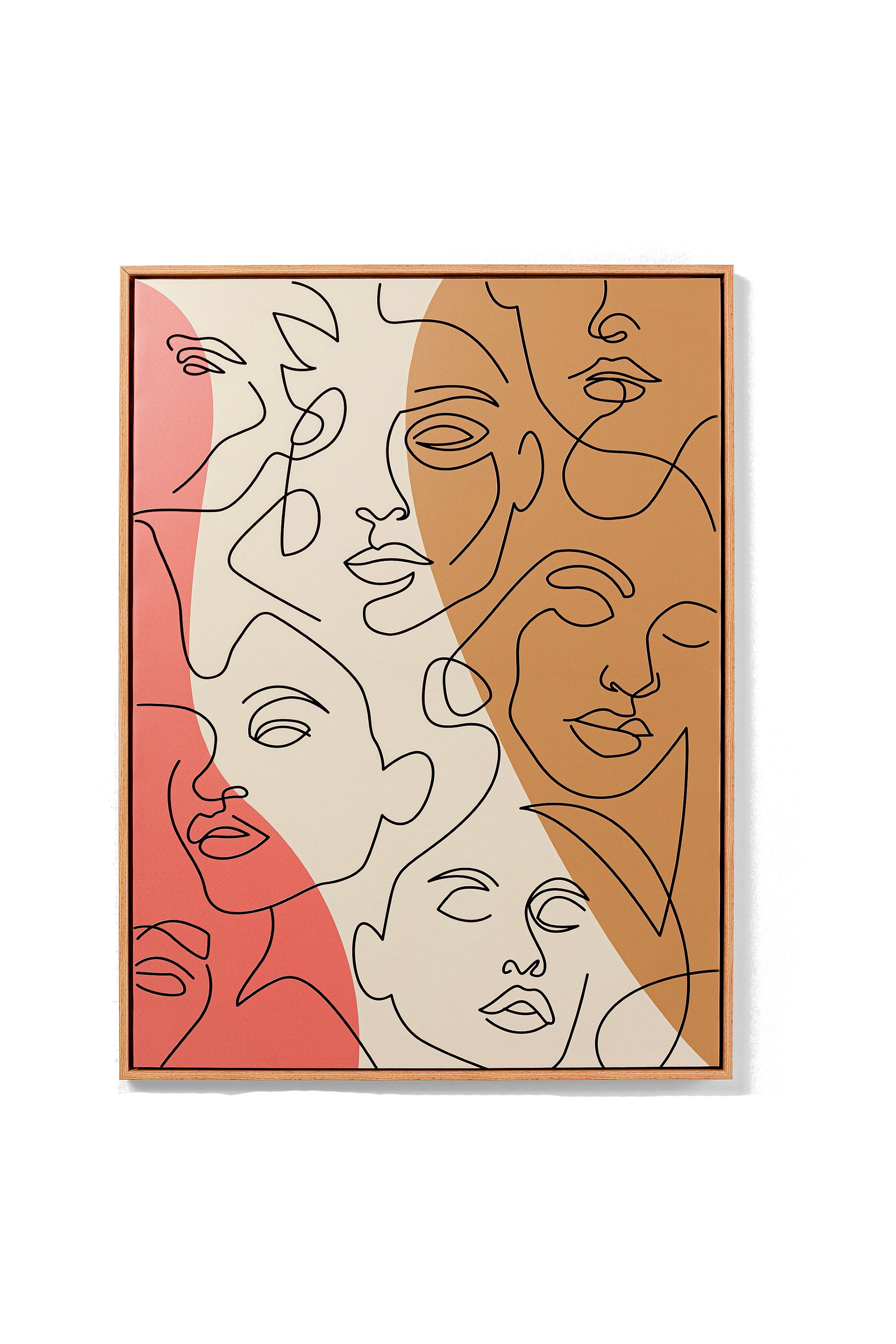 Faccia Arte Tri Colore Framed Picture