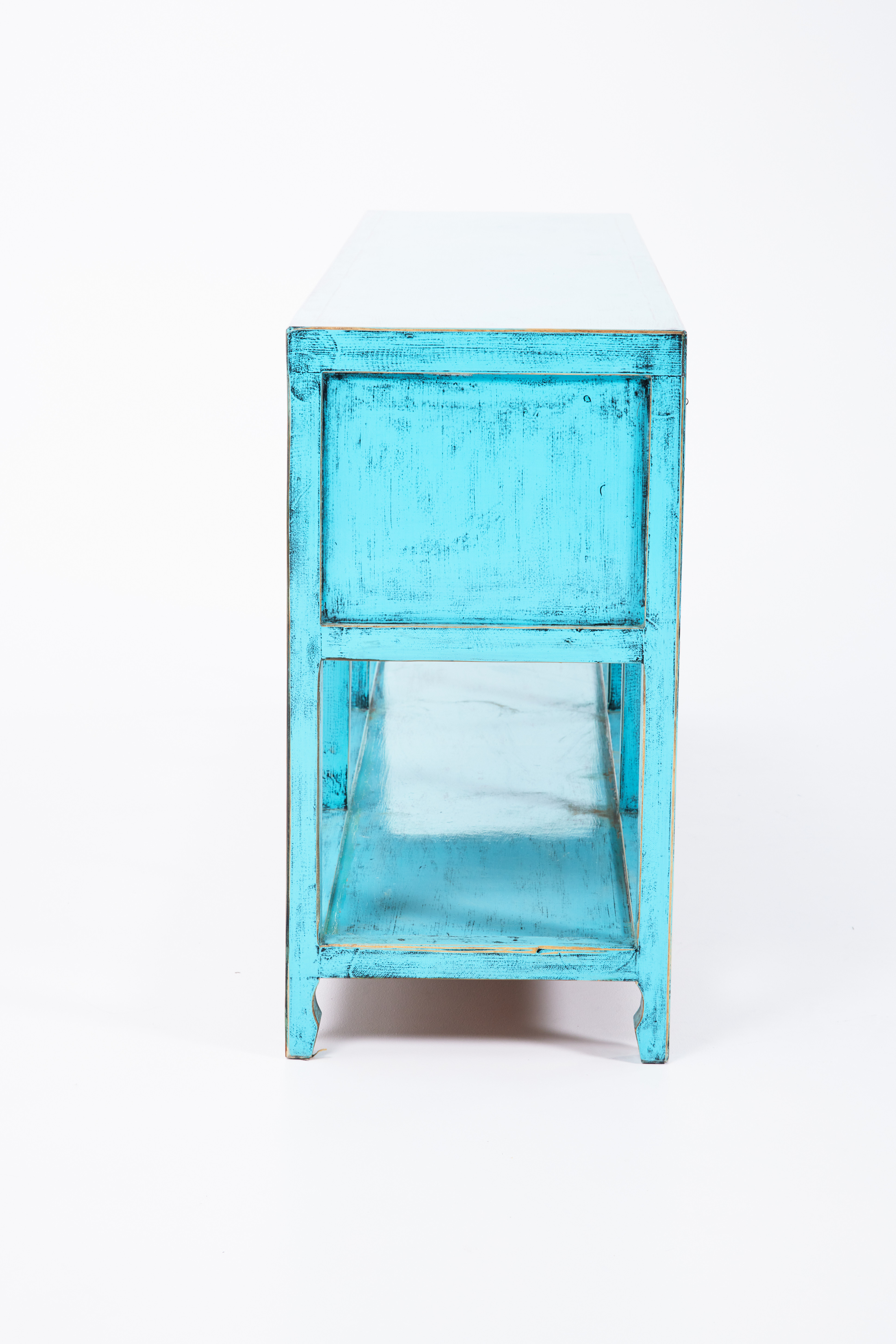 Santorini 9 Drawer Table - Turquoise