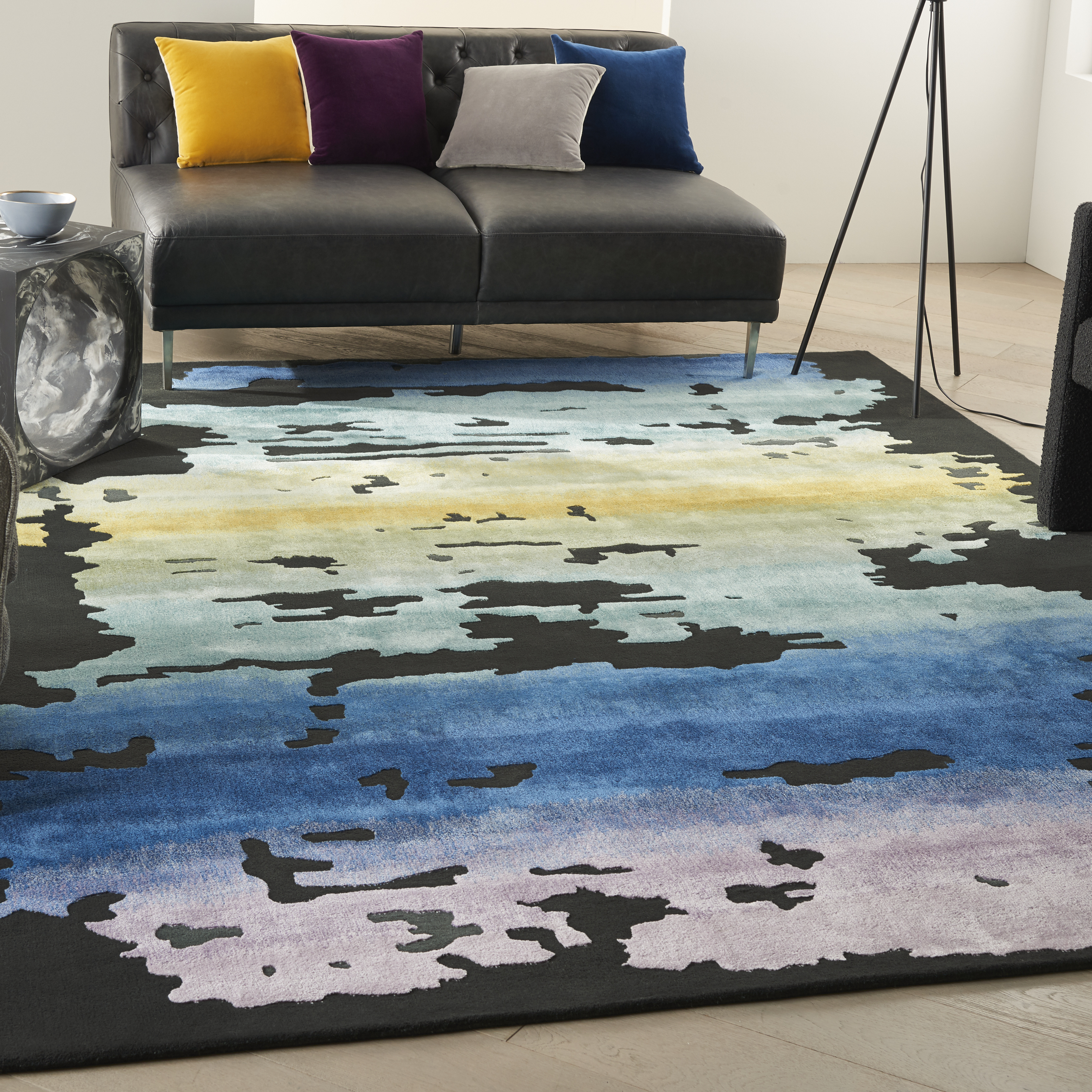 Prismatic Rug PRS23 Black Multicolour