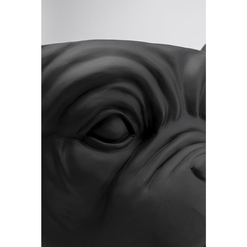 Black Bulldog Planter