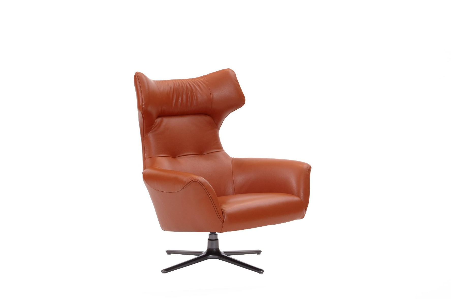 Flavio Swivel Chair Burnt Orange