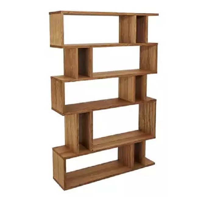 Darcy Tall Shelving Unit - Light Oil Finish