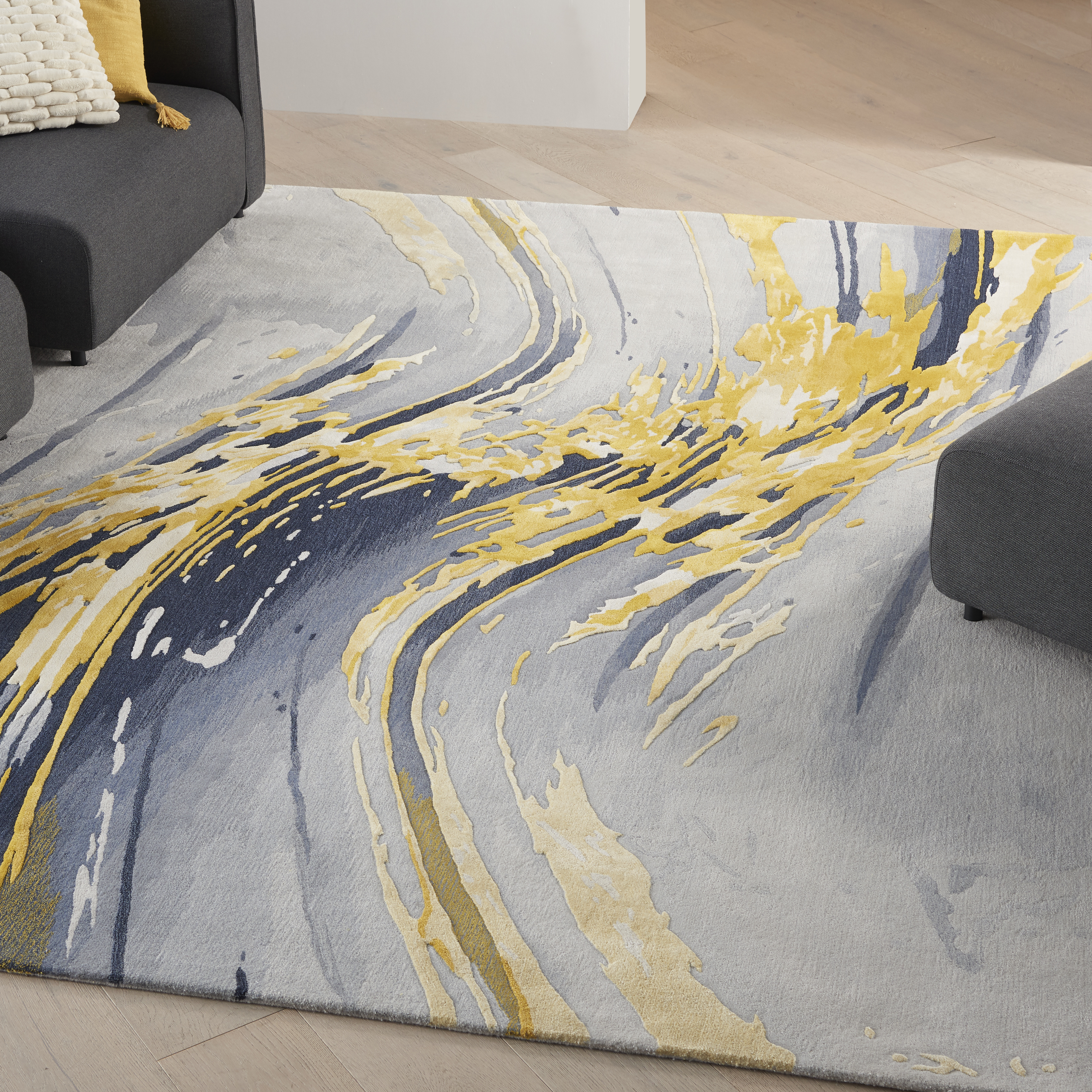 Prismatic Rug PRS24 Grey Gold