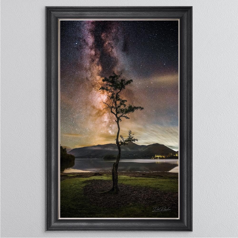 Derwentwater Tree Milky Way Framed Wall Art