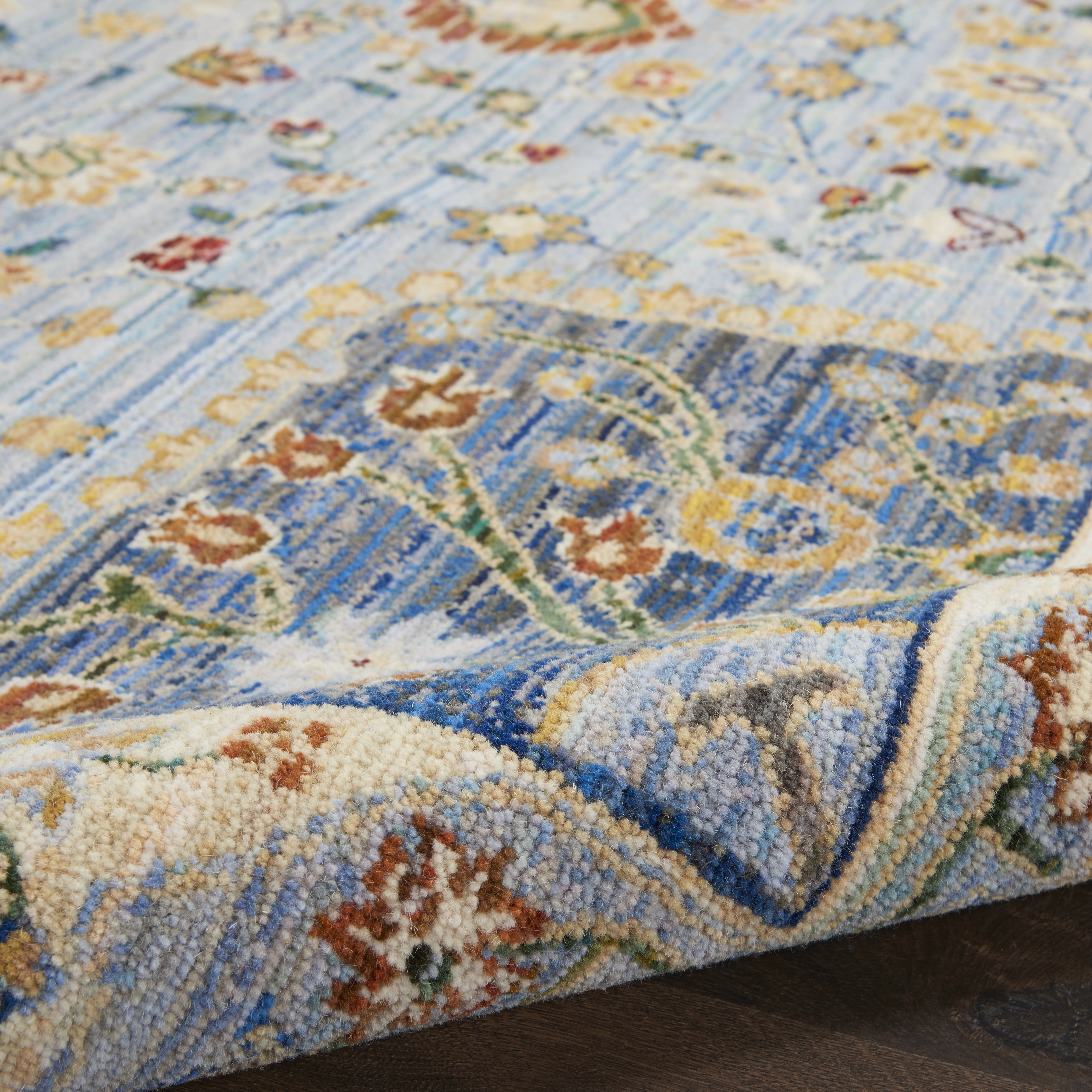 Majestic Light Blue Rug