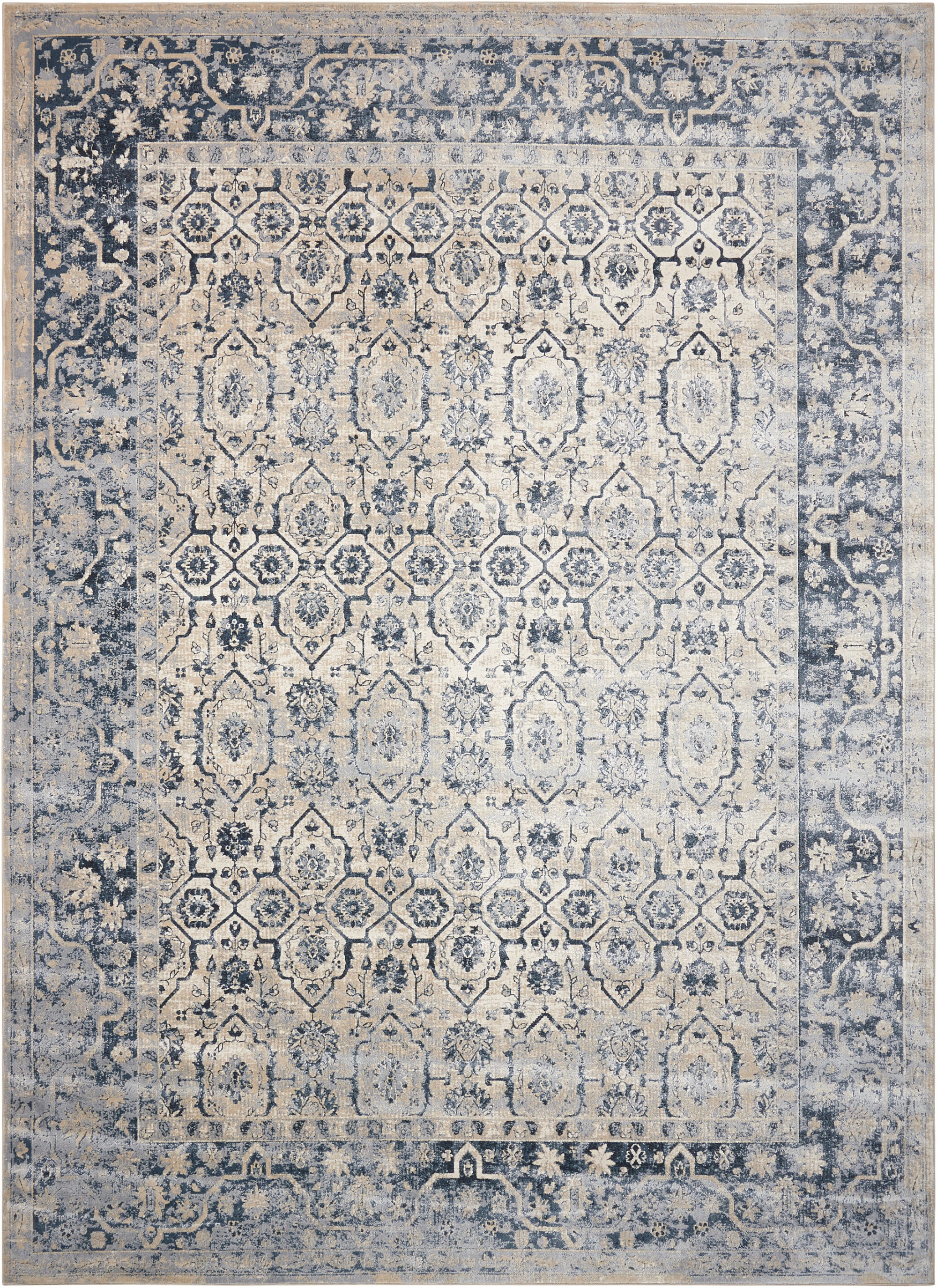 Malta Rug MAI04 Ivory/Blue
