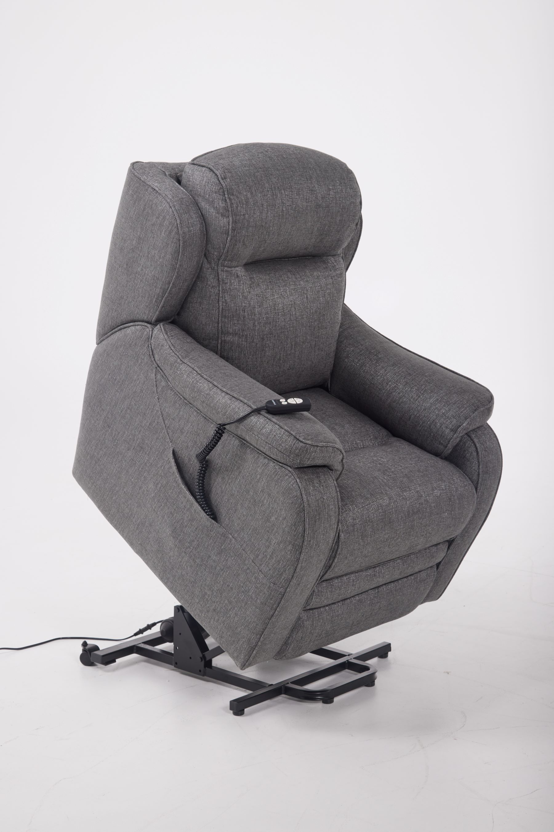 Parker Knoll Boston Rise and Recline Armchair Catrin Charcoal