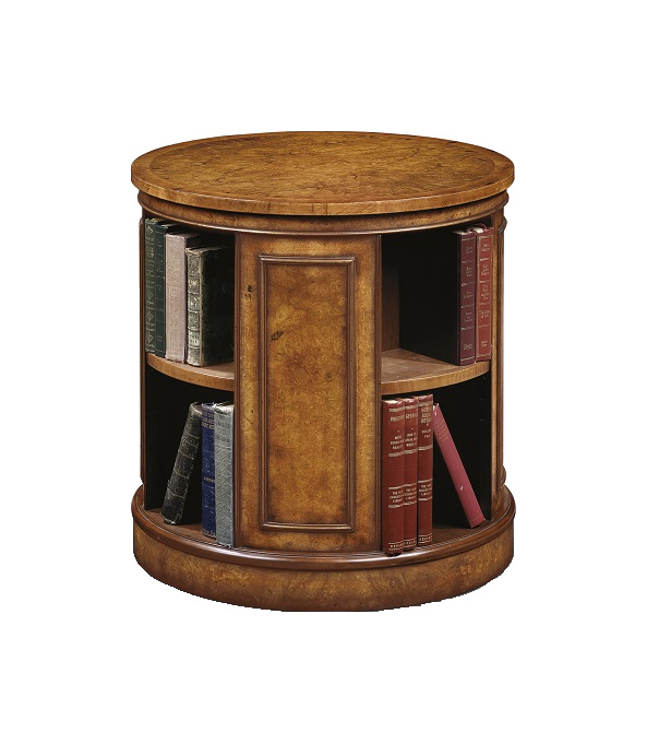 Vintage Walnut Revolving End Table