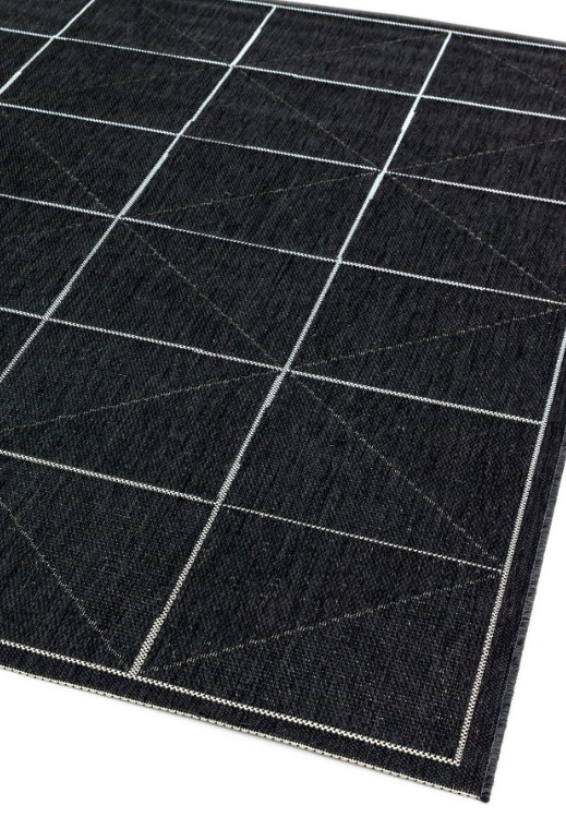 EL Charcoal Check Rug 160x230cm
