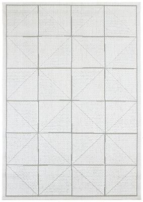 Caseys.ie - Rugs - EL Ivory Check Rug 120x170cm