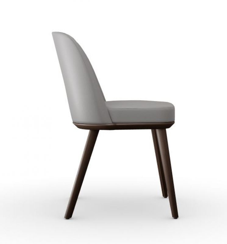 Calligaris Foyer Taupe Leather Chair Caseys Furniture